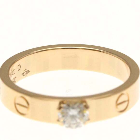 CARTIER 18k Gold Diamond Love Ring - Picture 9 of 10